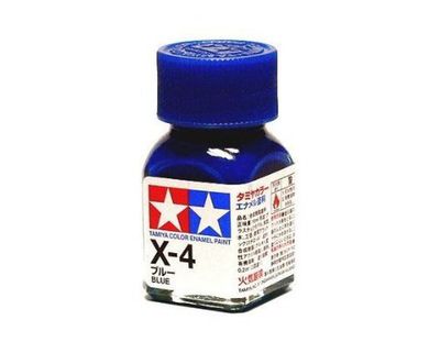 X-4 Краска Tamiya Синяя Глянцевая (Blue), эмаль 10мл