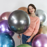 Шар Большой Графит (темное серебро]) Хром