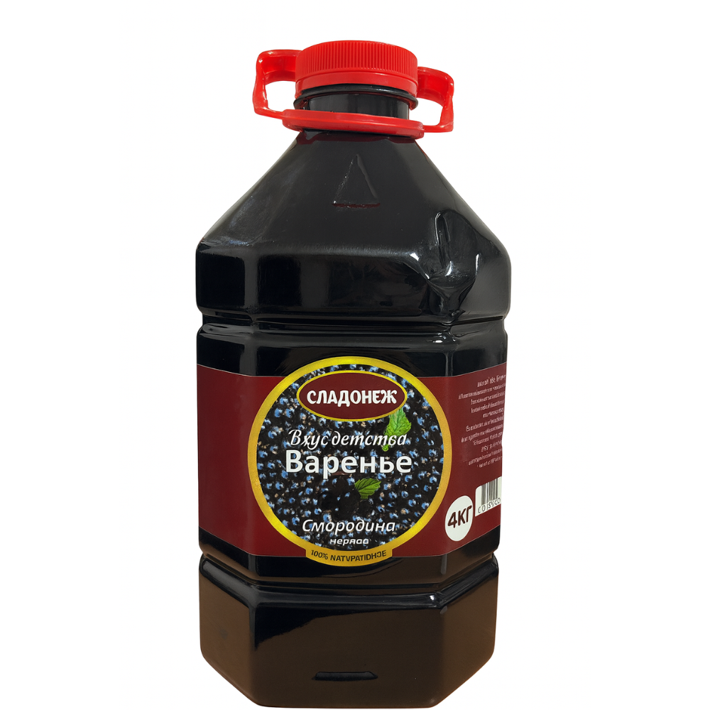 Варенье Сладонеж Черная Смородина 4 кг