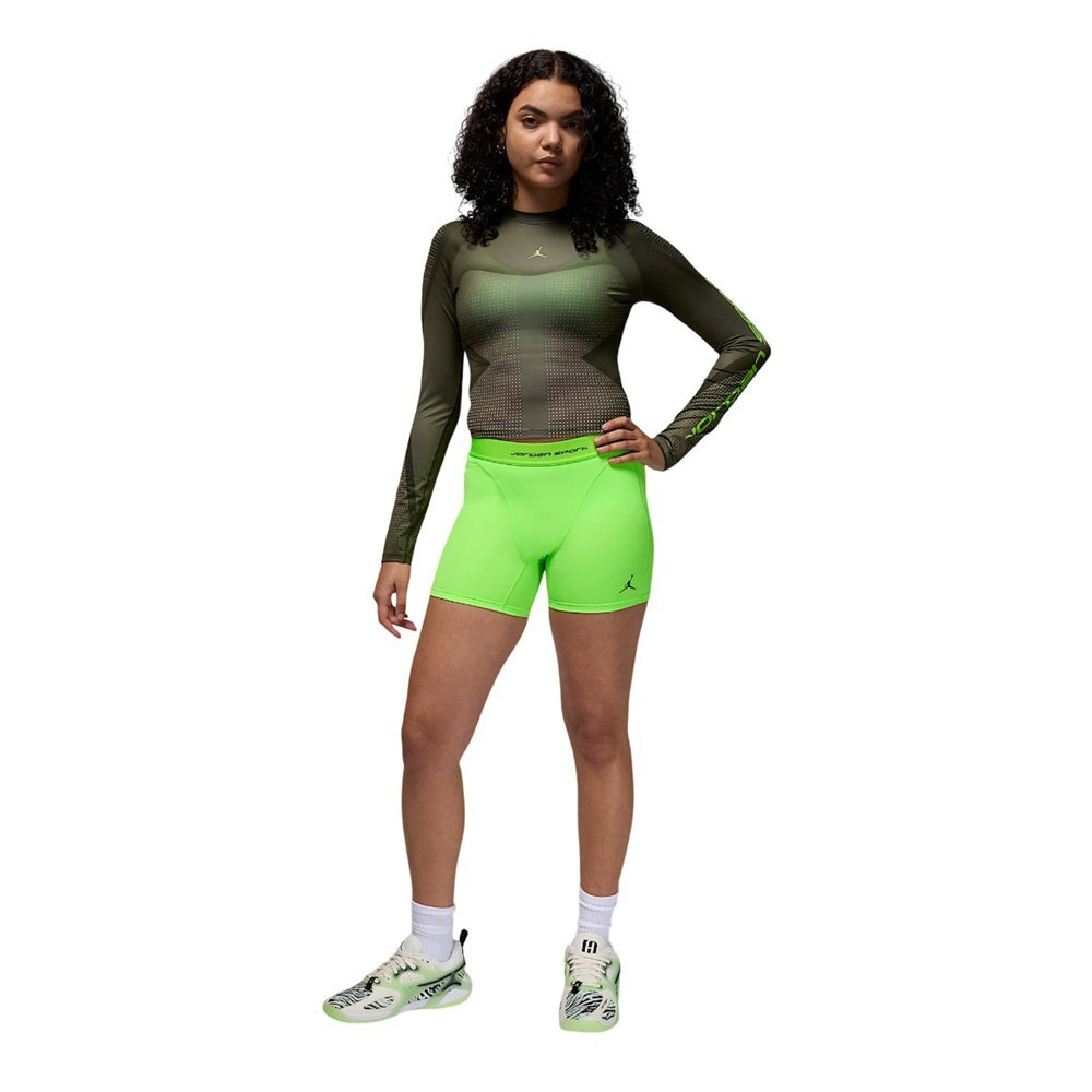 Баскетбольные женские шорты Jordan Sport Leak Protection Shorts: Period Green