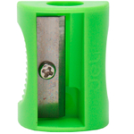 Точилка DELI "Neon" 0531, пластиковая, 1 отверстие, ассорти