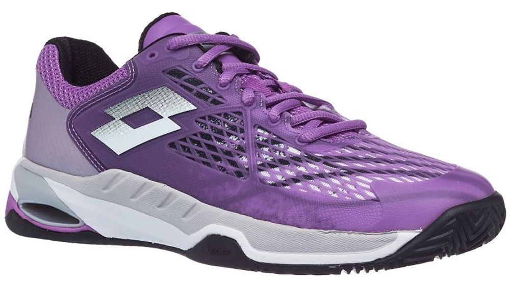 Женские Кроссовки теннисные Lotto Mirage 100 Clay W - bellflower/all black/silver metal