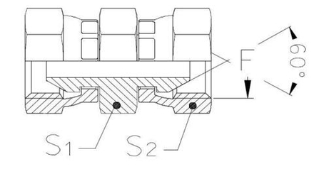 Соединение PS BSP 1/2" BSP 1/2"