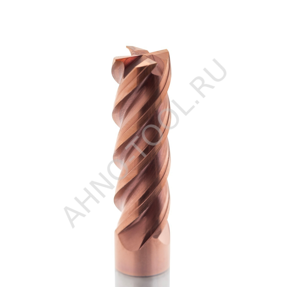 Фреза твердосплавная  10мм (L=100, l=30, хв=10) Z4 35° по стали, нерж., чугуну BRGM-4EL-D10.0 HRC45