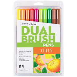 Tombow AB-T Dual Brush 10 Citrus Palette