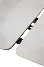 Стол М-City DISAUR Шерл 220 Оникс (Crystal Onix Bianco), керамика, Латте каркас