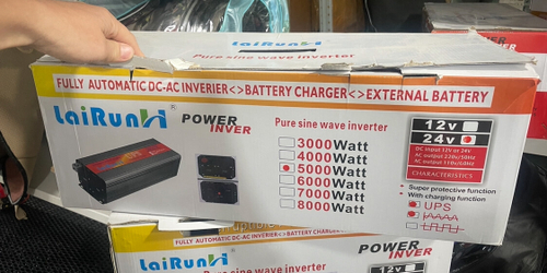 24V - 5 кВт - PSW / Инвертор напряжения LaiRun 12-220V 5000W 24 вольта, чистый синус, с функцией зарядки (1 шт.)