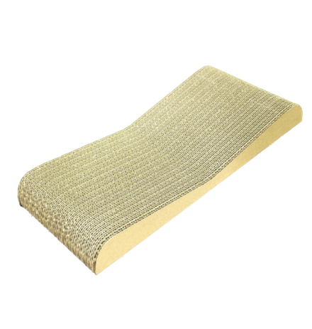 Когтеточка-лежанка картон Зверье мое Дюна - 47*21*5 см