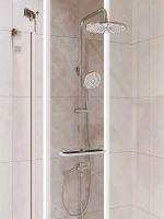 Душевая система с тропическим душем и смесителем