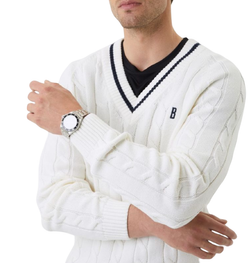 Мужская теннисная кофта Björn Borg Ace Jumper - белый
