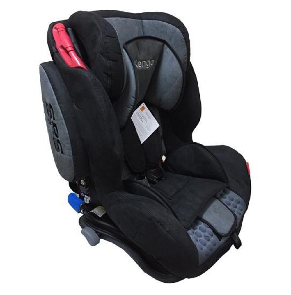 Детское автокресло Kenga c isofix группа: 1/2/3 (Черный/серый)