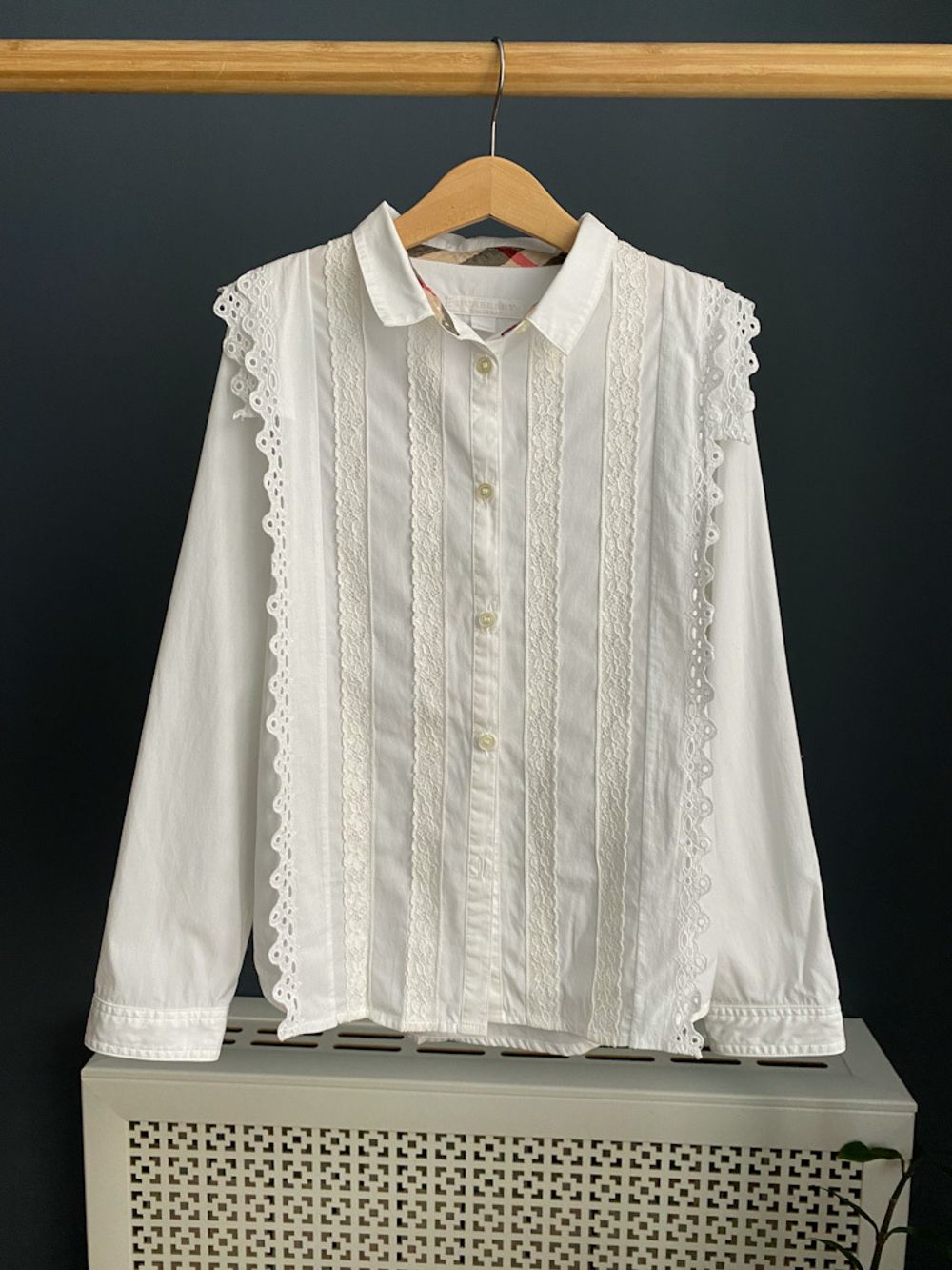 Хлопковая блузка  Burberry, 140