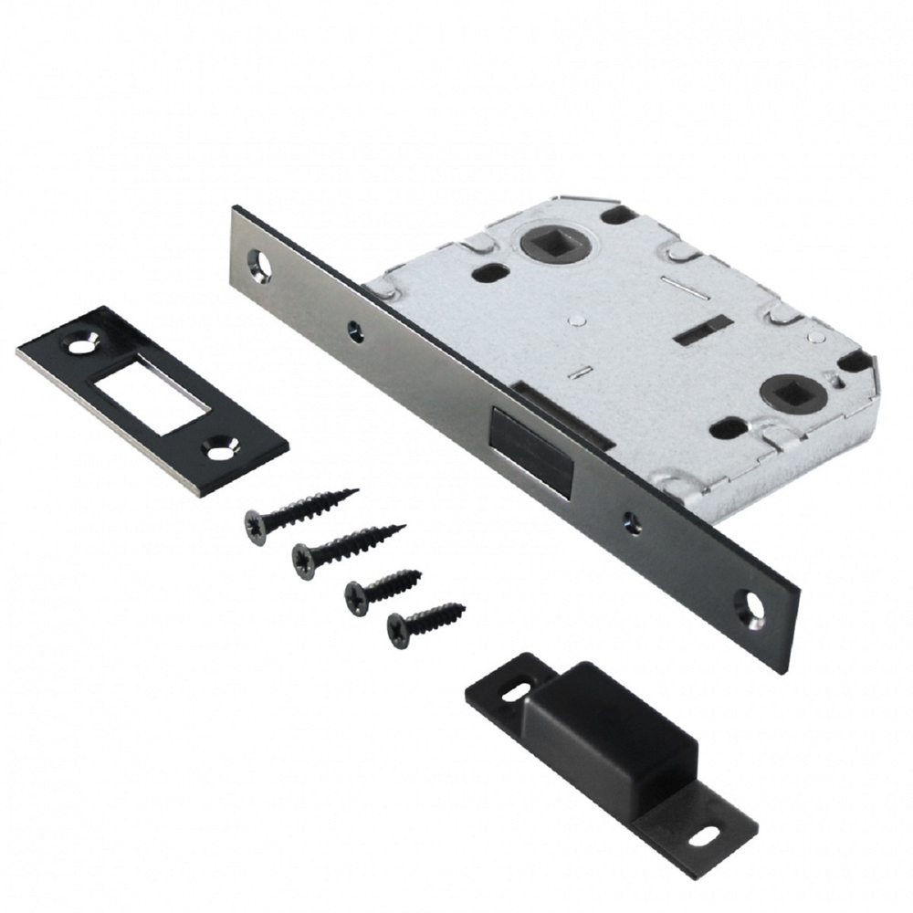 Защелка дверная с фиксатором APT L7050-MS BN магнитная черный никель (40шт/уп)