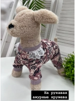 Трикотажный комбинезон для собак и кошек