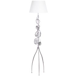 Светильник напольный торшер Monstera Deliciosa (Монстера) с абажуром Сити-2 Белый