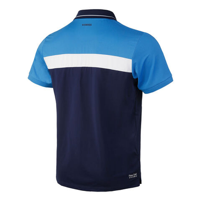 Мужское теннисное поло K-Swiss Core Team Block Polo Men - Blue, White