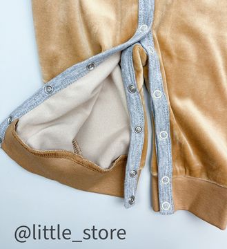 Комбинезон велюровый "Пушок" Карамель