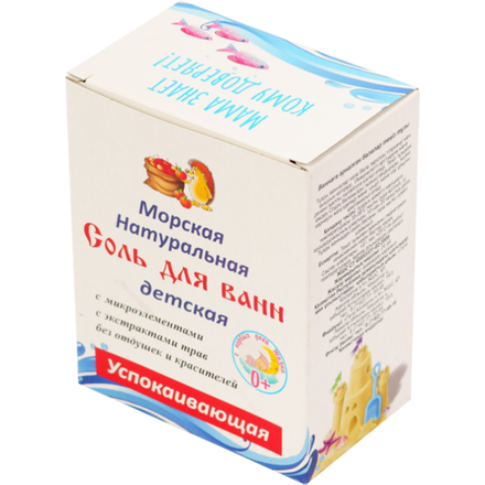Детская мроская соль для ванн Натуральная с микроэлементами 400гр