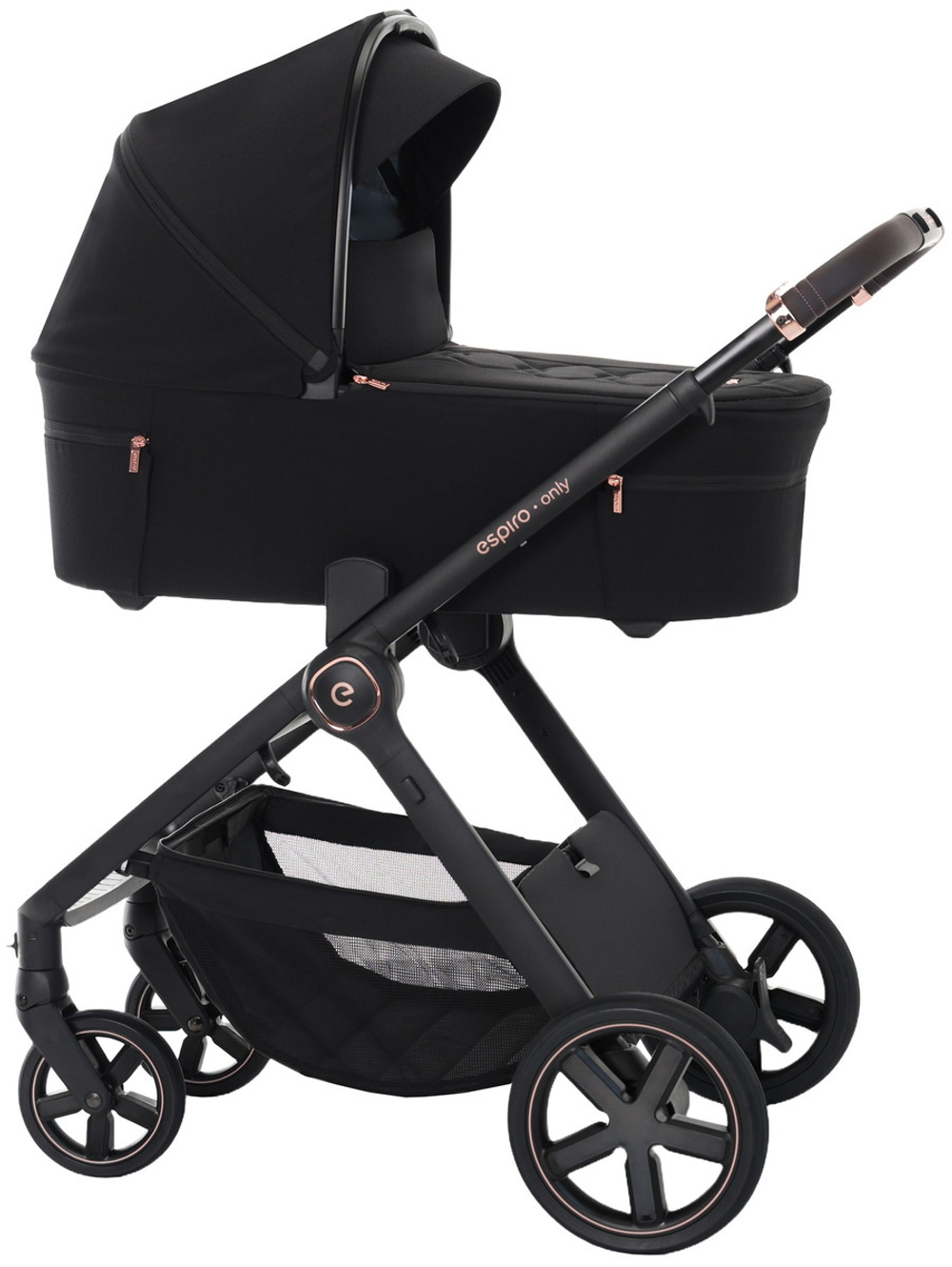 Детская коляска 3 в 1 Espiro Only 2026 и автокресло Pi Black 510 stylish black