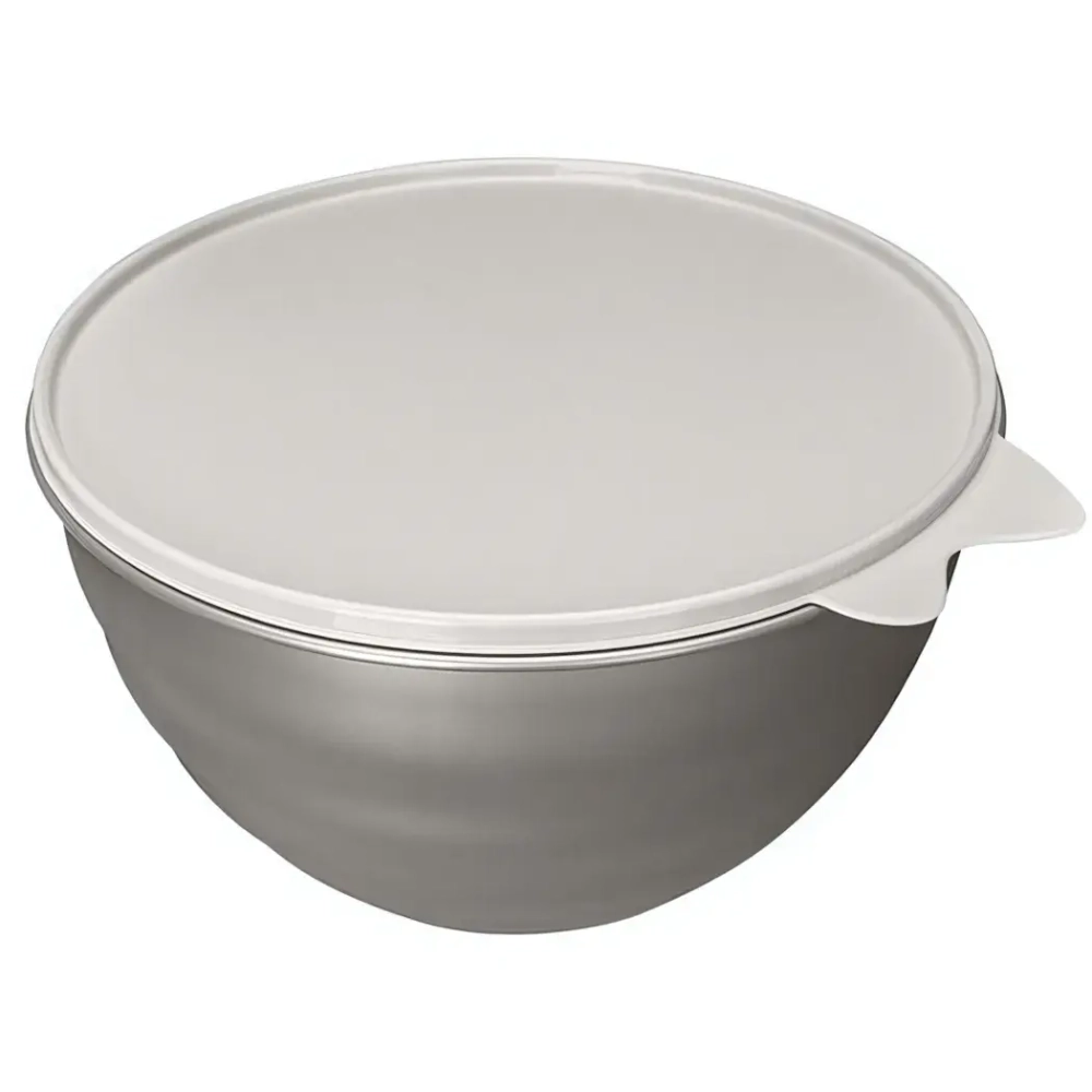 Миска с крышкой 3,7л «WAVE» металлик бежевый