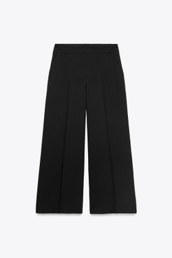 ZARA БРЮКИ-КЮЛОТЫ, ЧЕРНЫЙ