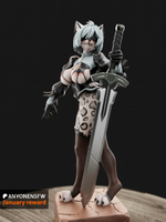 Леопард 2B furry NSFW Фигурка