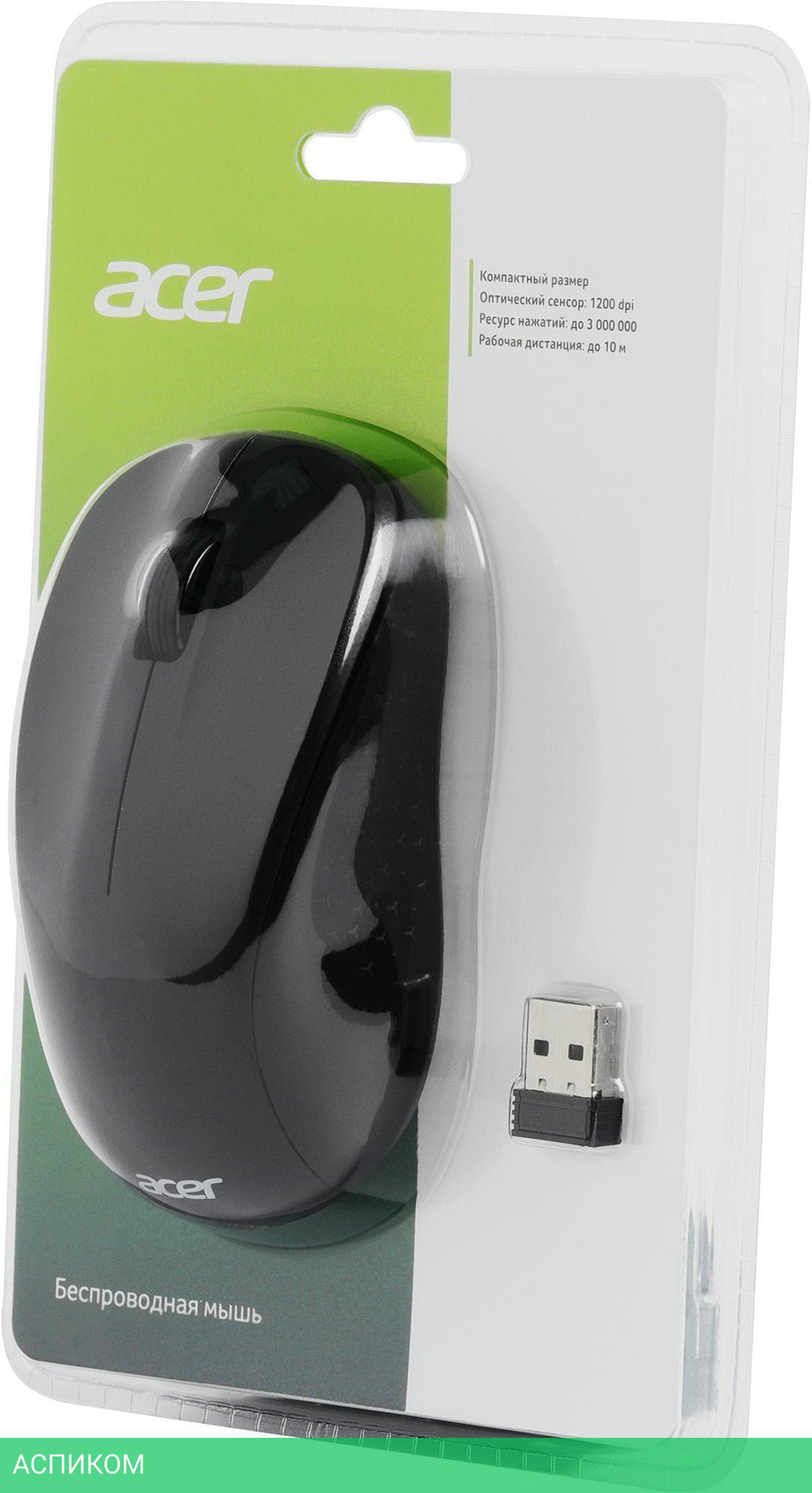 Мышь Acer OMR302 черный (ZL.MCECC.01X)
