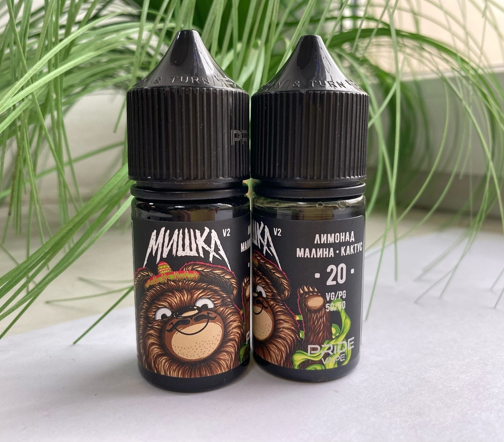Лимонад малина кактус by Мишка Salt V2 30мл