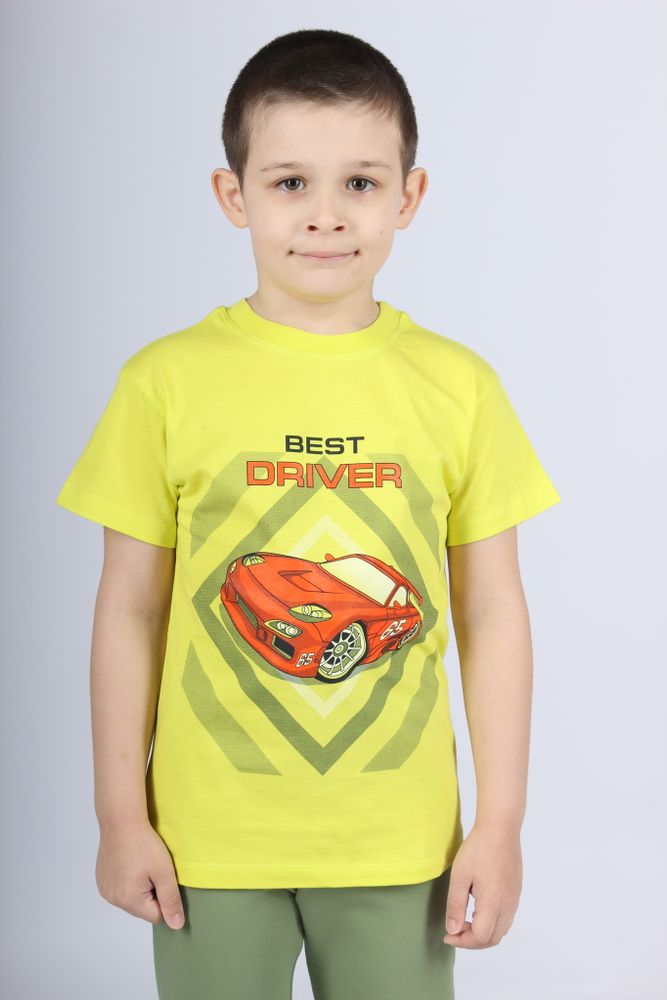 Н002-8100 ультралайм футболка для мальчика Basia.