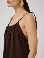 Сарафан из хлопка с открытой спинкой