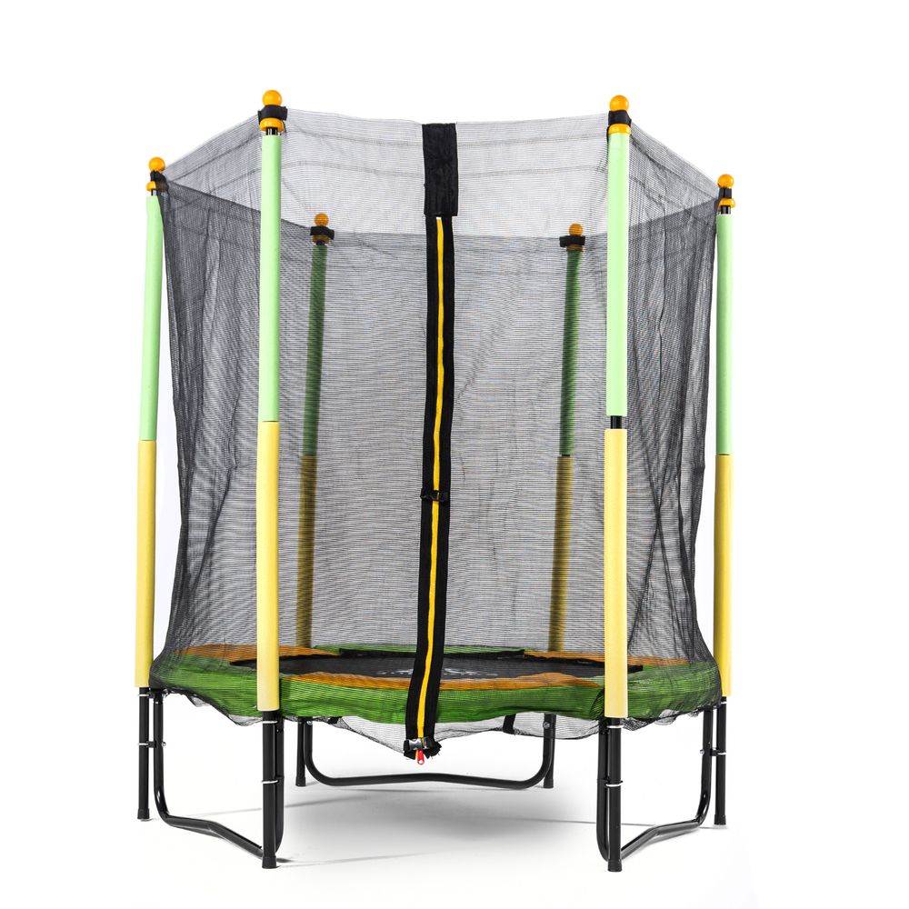 Батут DFC JUMP KIDS 55&amp;quot; зелено-желтый
