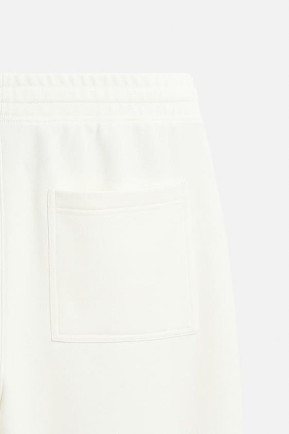 ZARA БАЗОВЫЕ БРЮКИ-ДЖОГГЕРЫ, ЖЕЛТОВАТО-БЕЛЫЙ