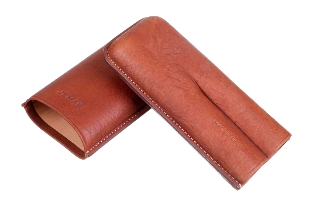 Футляр Jemar на 2 сигары, натуральная кожа 464-2-Buffalo