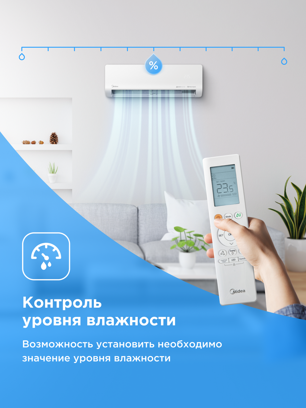 Бытовой кондиционер Midea Easy MSES1S-18FRN8G1/MOES1-18FRN8G1