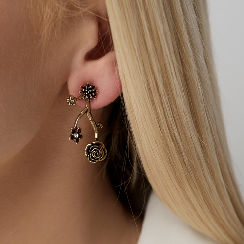 "Неббиа" серьги из коллекции "Tenerezza" от Jenavi с замком пусеты