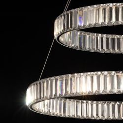 Citilux Чезаре CL338281 LED Люстра хрустальная с пультом Хром