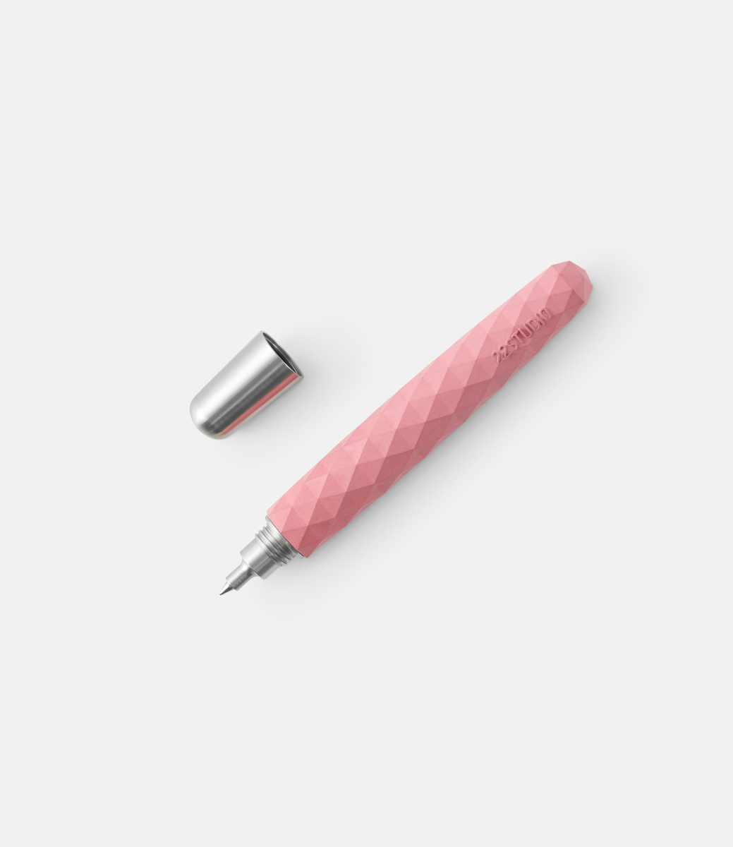 Polygon Rollerball Pen Blossom Pink — ручка-роллер из бетона