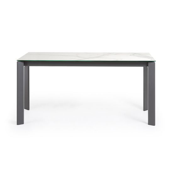 Стол Atta 160 (220) x90 антрацит, керамика