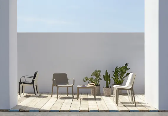 Стул пластиковый Ginevra, тортора