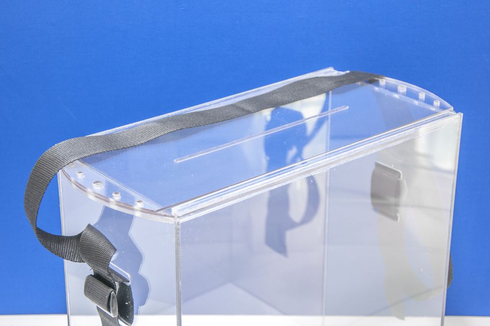 Урна для голосования 380х200х380 переносная с защитой от вброса