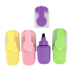 Набор текстовыделителей "Космос", 4 штуки в пластиковой коробке со стикерами, С-40038