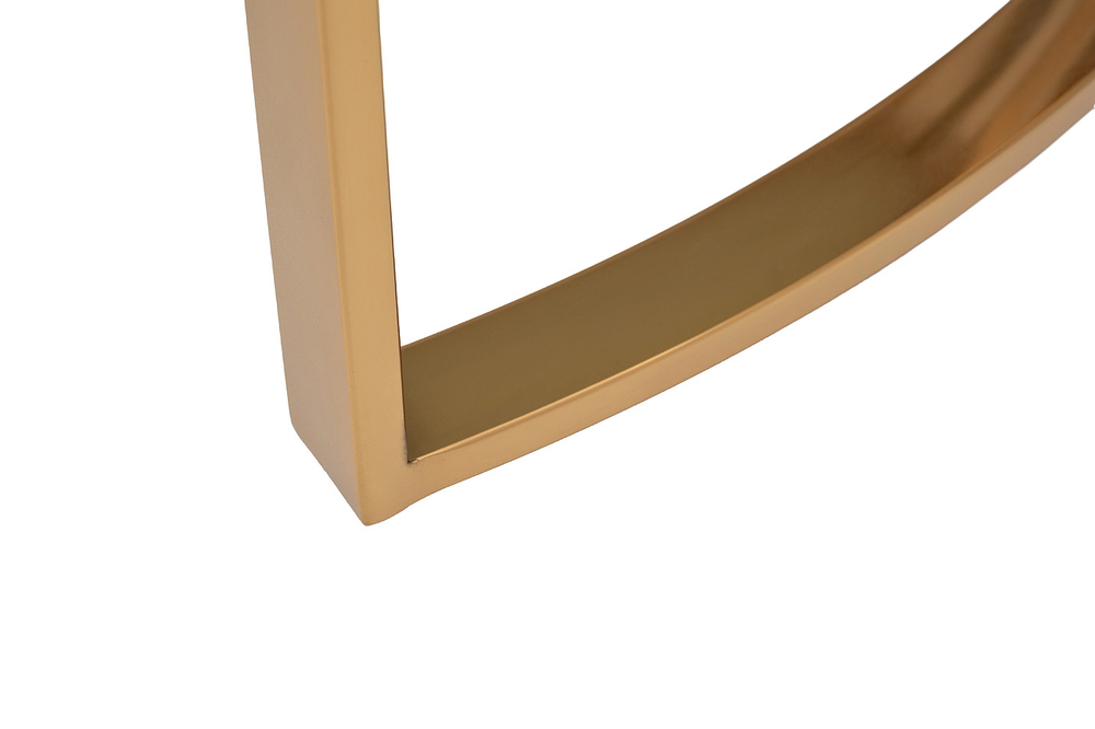 Стол журнальный Garda Decor Garda Decor мрам.стекло, золото d90*43 см