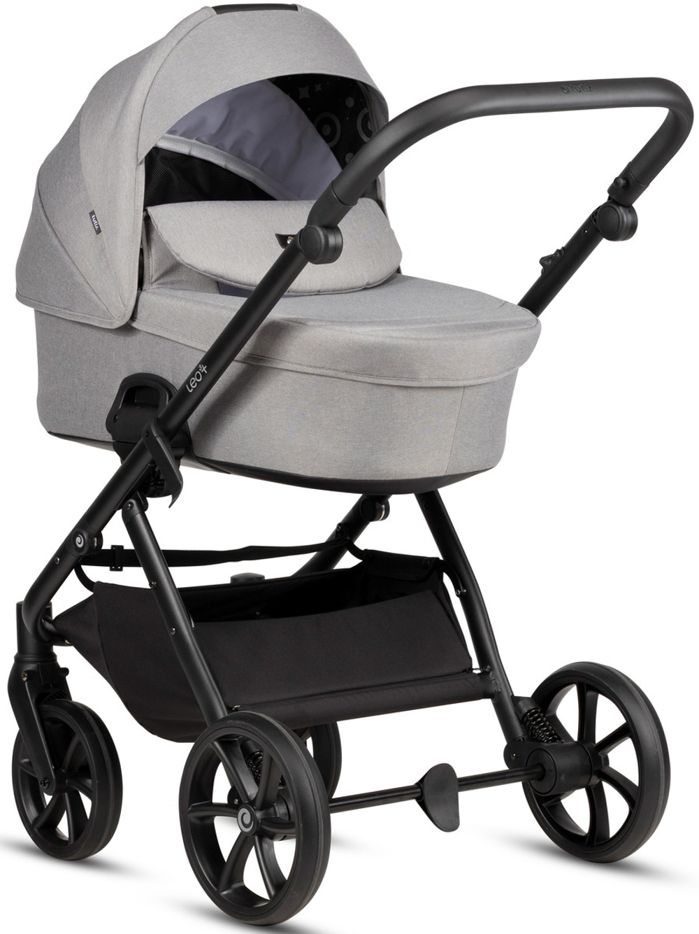 Детская коляска Tutis Leo 3 Plus 3 в 1 с автокреслом Beno Black 1582068 Warm Grey