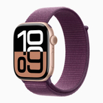 Часы Apple Watch Series 10 42mm Rose Gold Aluminium Case, Sport Loop (Plum)