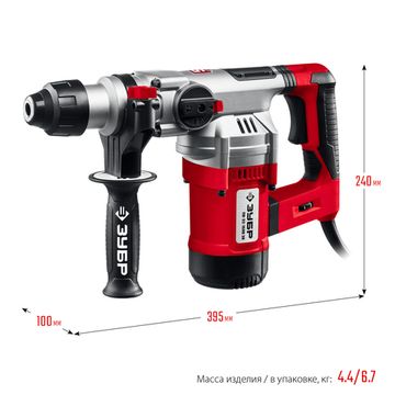 ЗУБР 32 мм, 1500 Вт, перфоратор SDS Plus, АВТ (ПВ-32-1500 ЭВ)