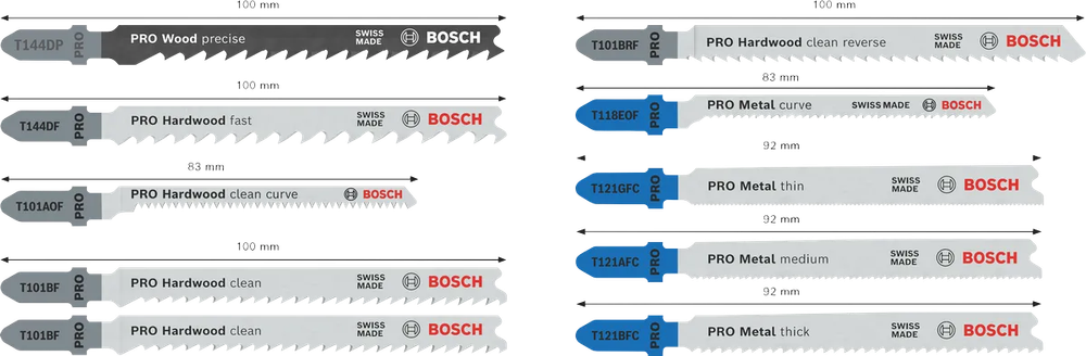 Набор пилок по дереву и металлу PRO Wood and Metal Set BOSCH 2607011943