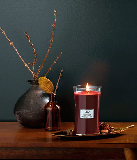 Копченый орех и клен, ароматическая свеча, WoodWick