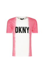 футболка fancy DKNY Kids - розовый(D35R31)