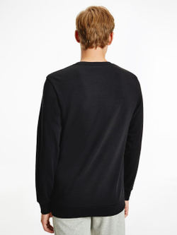 Мужская теннисная кофта Calvin Klein L/S Sweatshirt - black w/strawberry shake