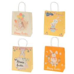 GAEM Пакет подарочный (бумага 210г/м2, блок 12шт), L22 W11 H27 см, 4в.